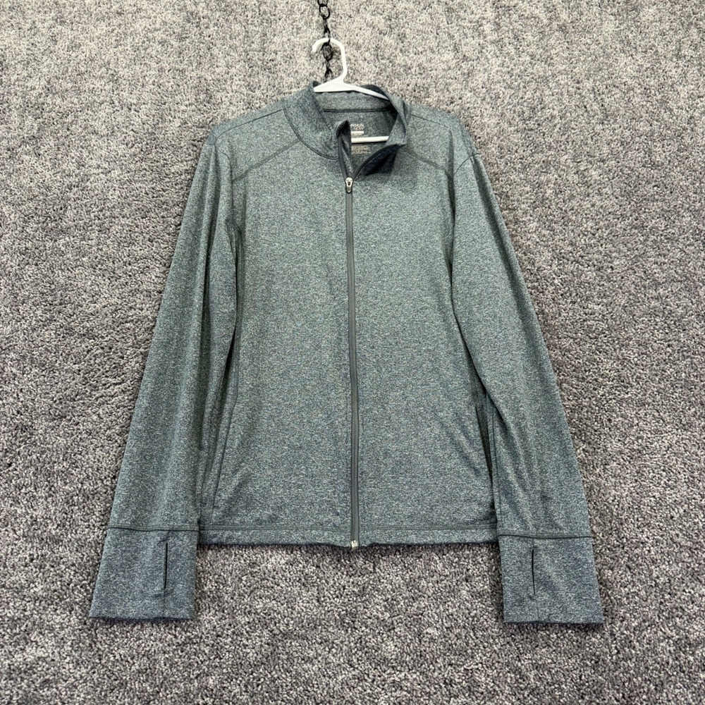 Danskin Now Sweatshirt Womens XXL Charcoal Heather Grey Semi-Fitted DL13T300H